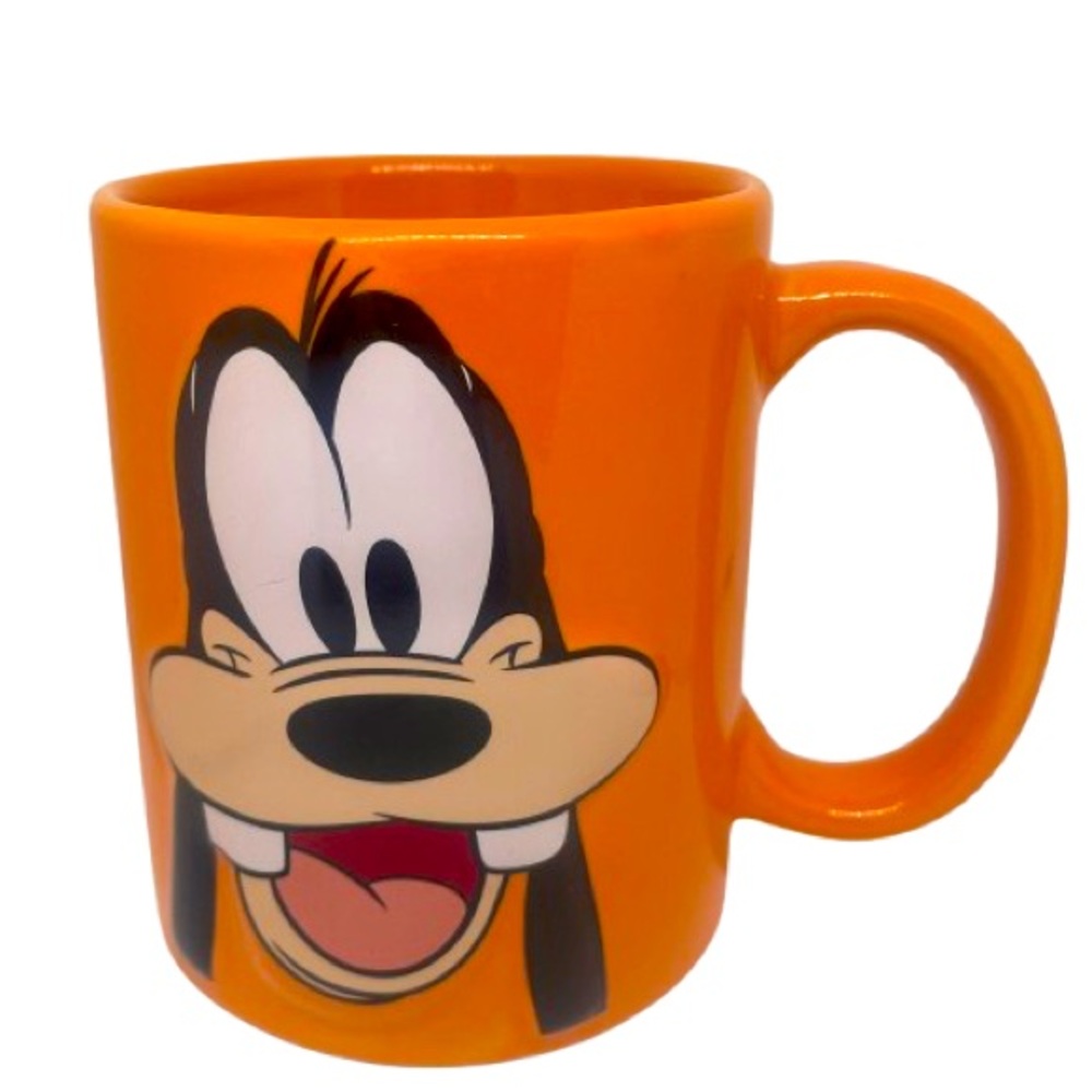 Jerry Leigh Disney Goofy 11 oz Mug 3D Relief Image Orange Rare Disneyana
